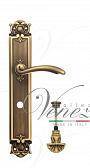 Дверная ручка Venezia на планке PL97 мод. Versale (мат. бронза) сантехническая, поворо